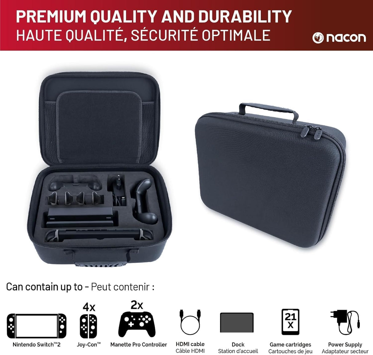 Hard Carrying Case for Console and Accessories for Nintendo Switch™2