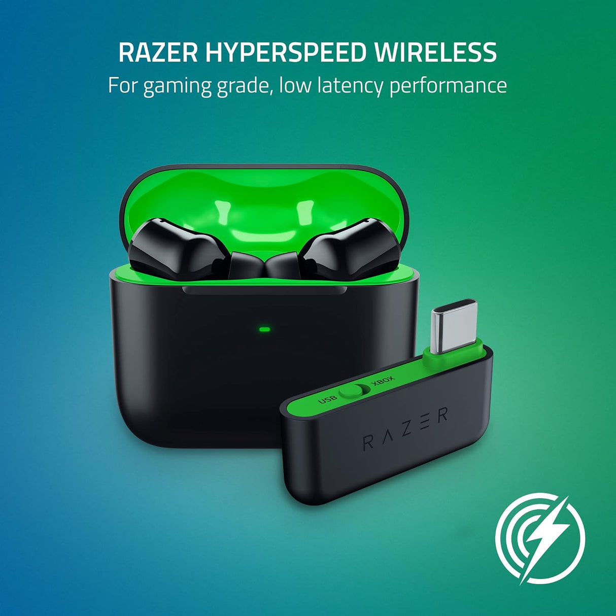 Razer Hammerhead HyperSpeed - Xbox Licensed - Wireless Multi-Platform Gaming Earbuds