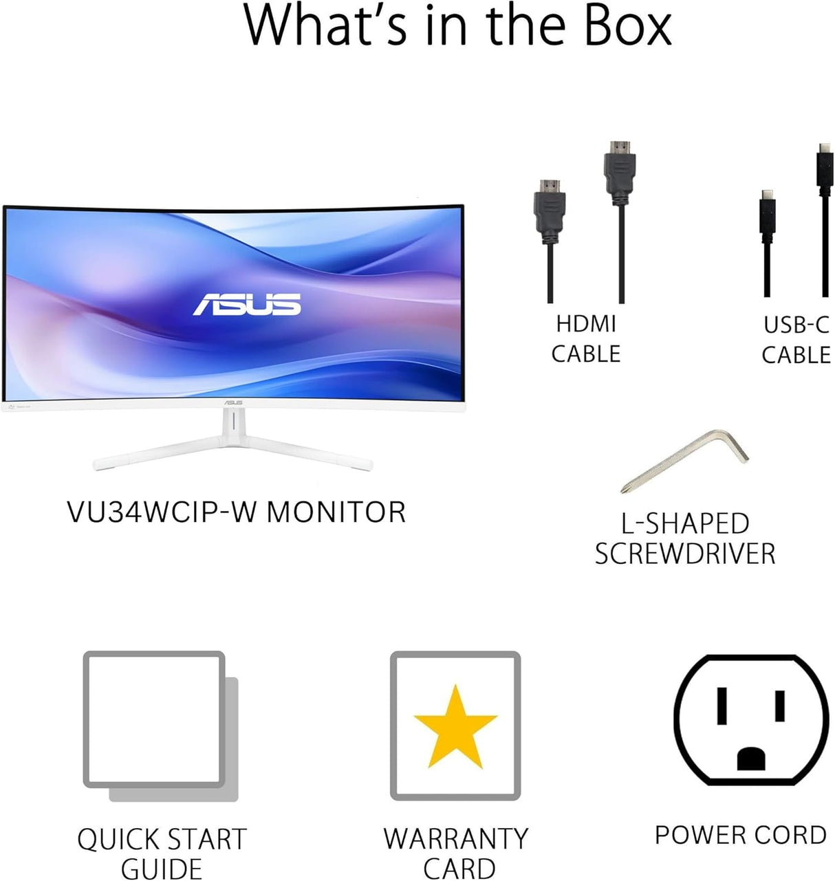 ASUS VU34WCIP-W Eye Care Monitor