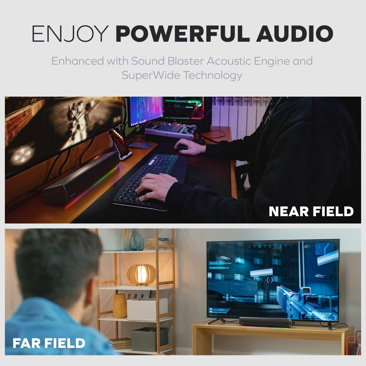 Creative Sound Blaster GS5 Compact RGB Gaming Soundbar