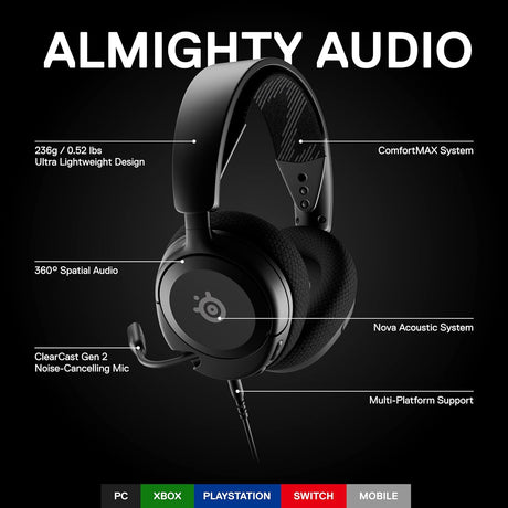 SteelSeries Arctis Nova 1 Wired Gaming Headset