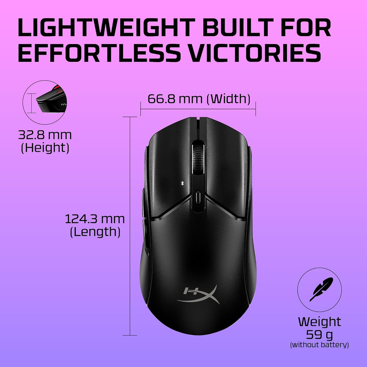 HyperX Pulsefire 93 2 Core Wireless Gaming Mouse