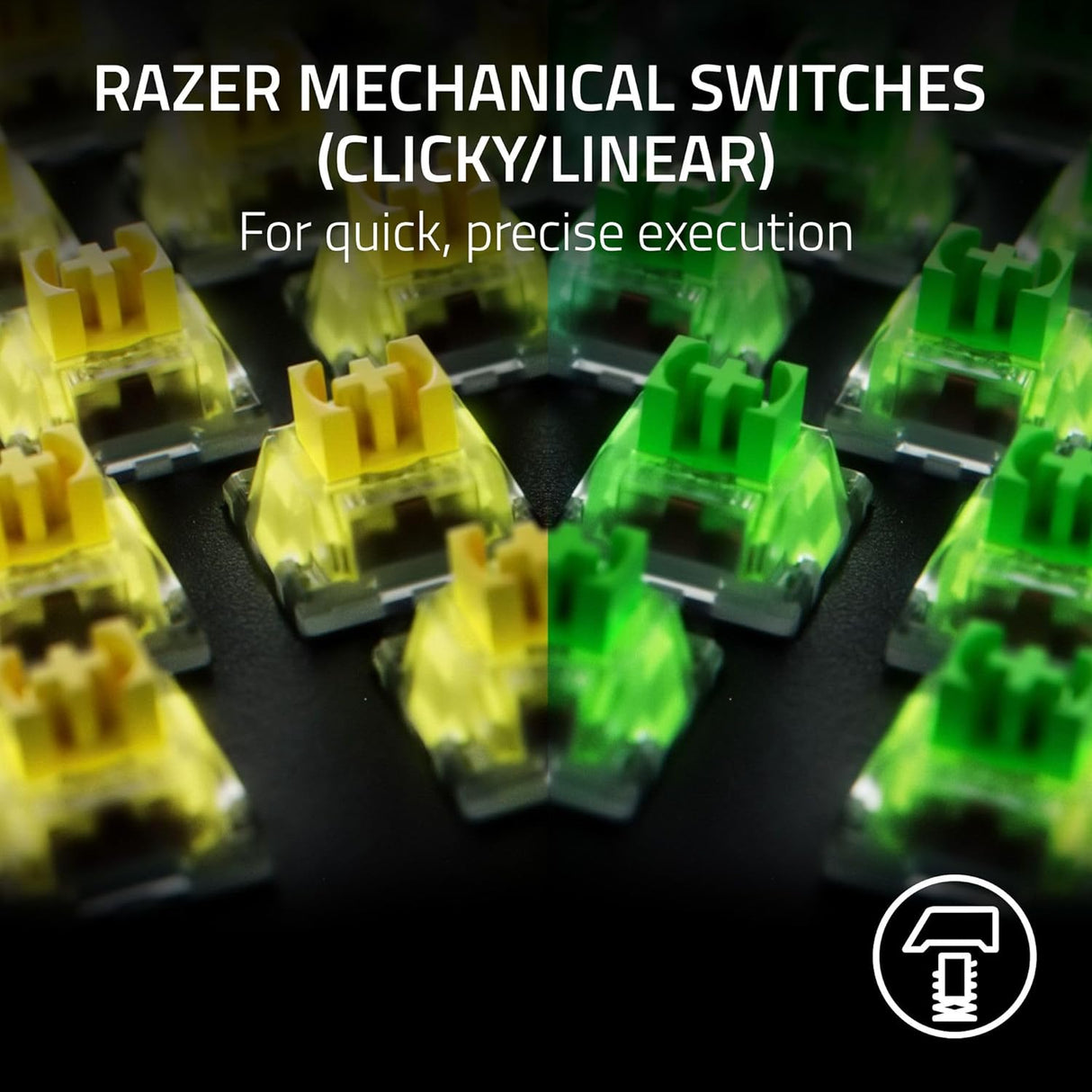 Razer BlackWidow V4 X - US Layout - Mechanical Gaming Keyboard with Razer Chroma RGB