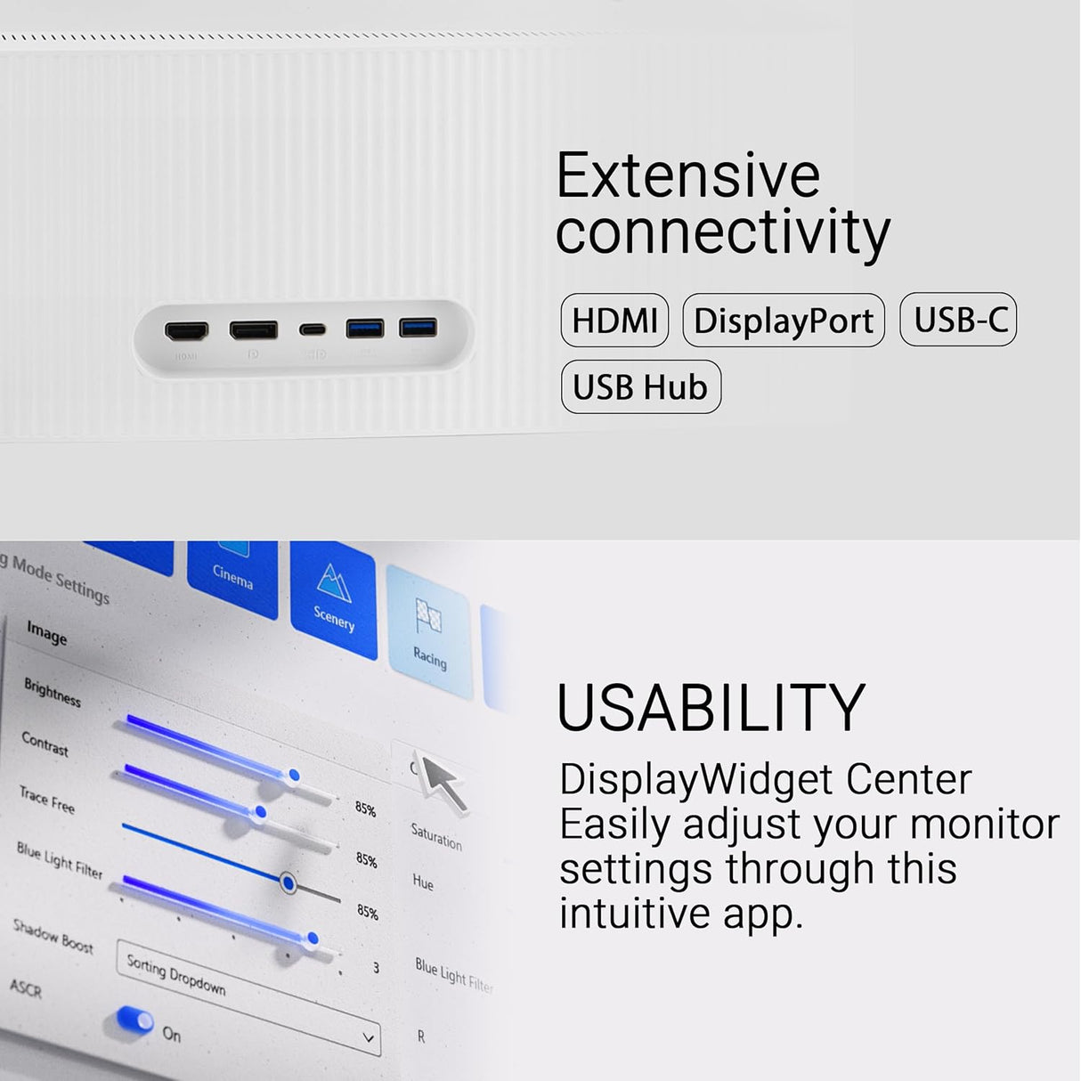 ASUS VU34WCIP-W Eye Care Monitor
