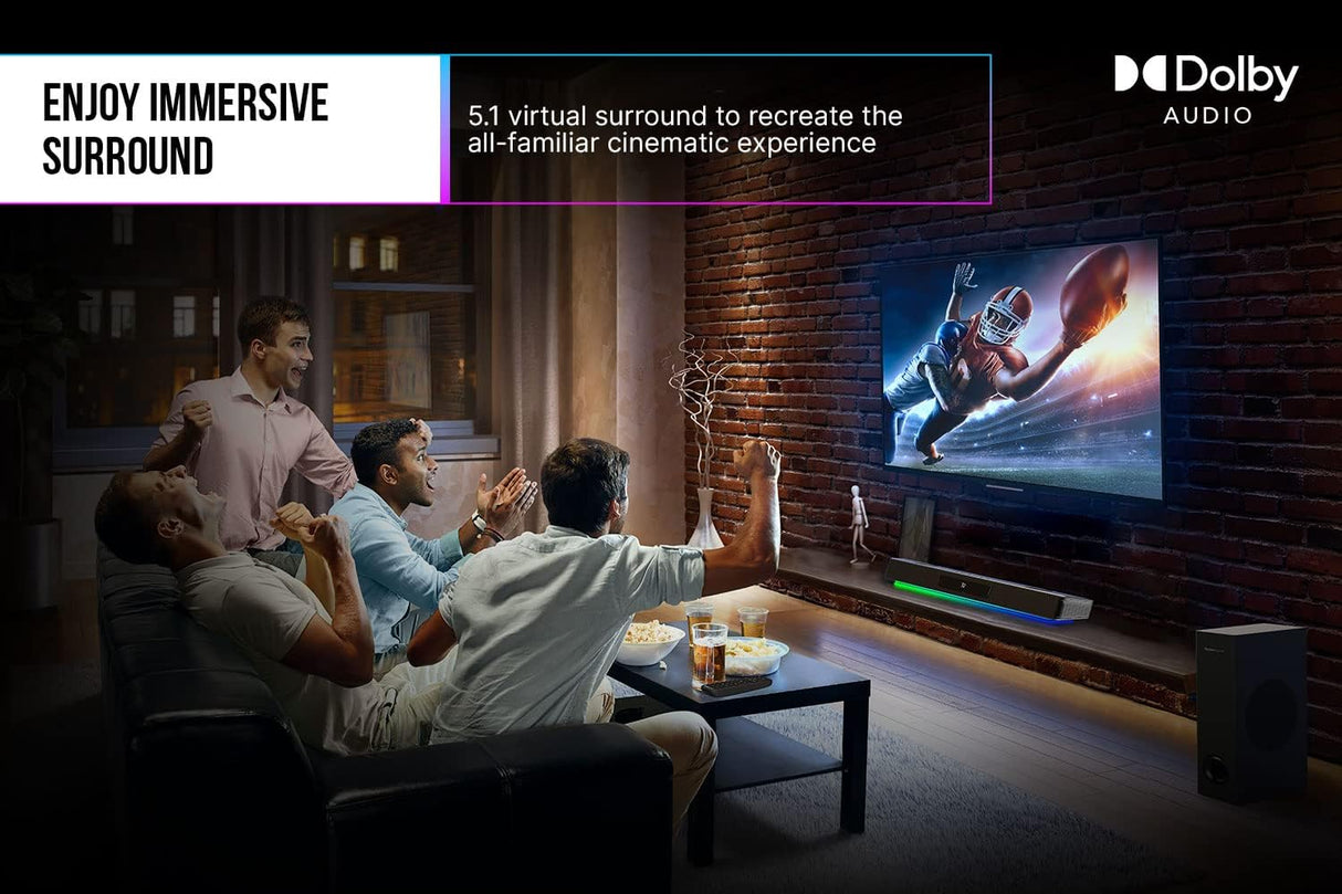 Creative Sound Blaster Katana V2X Gaming Soundbar with Compact Subwoofer