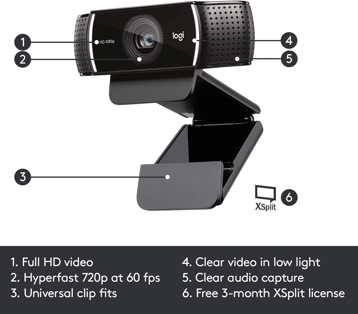 Logitech C922 Pro HD Stream Webcam