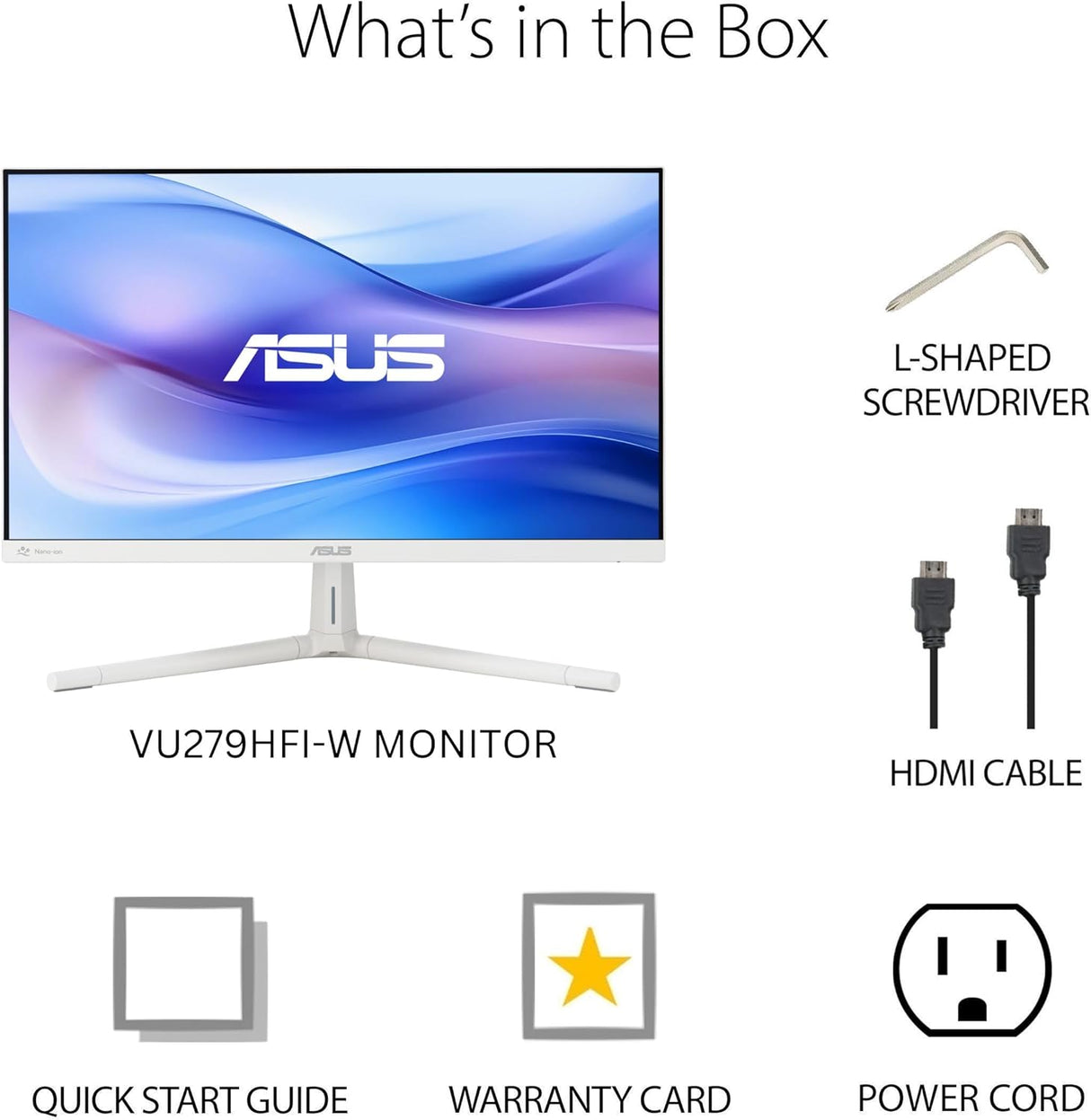 ASUS VU279HFI-W 27 Inch FHD IPS 100Hz Eye Care Monitor