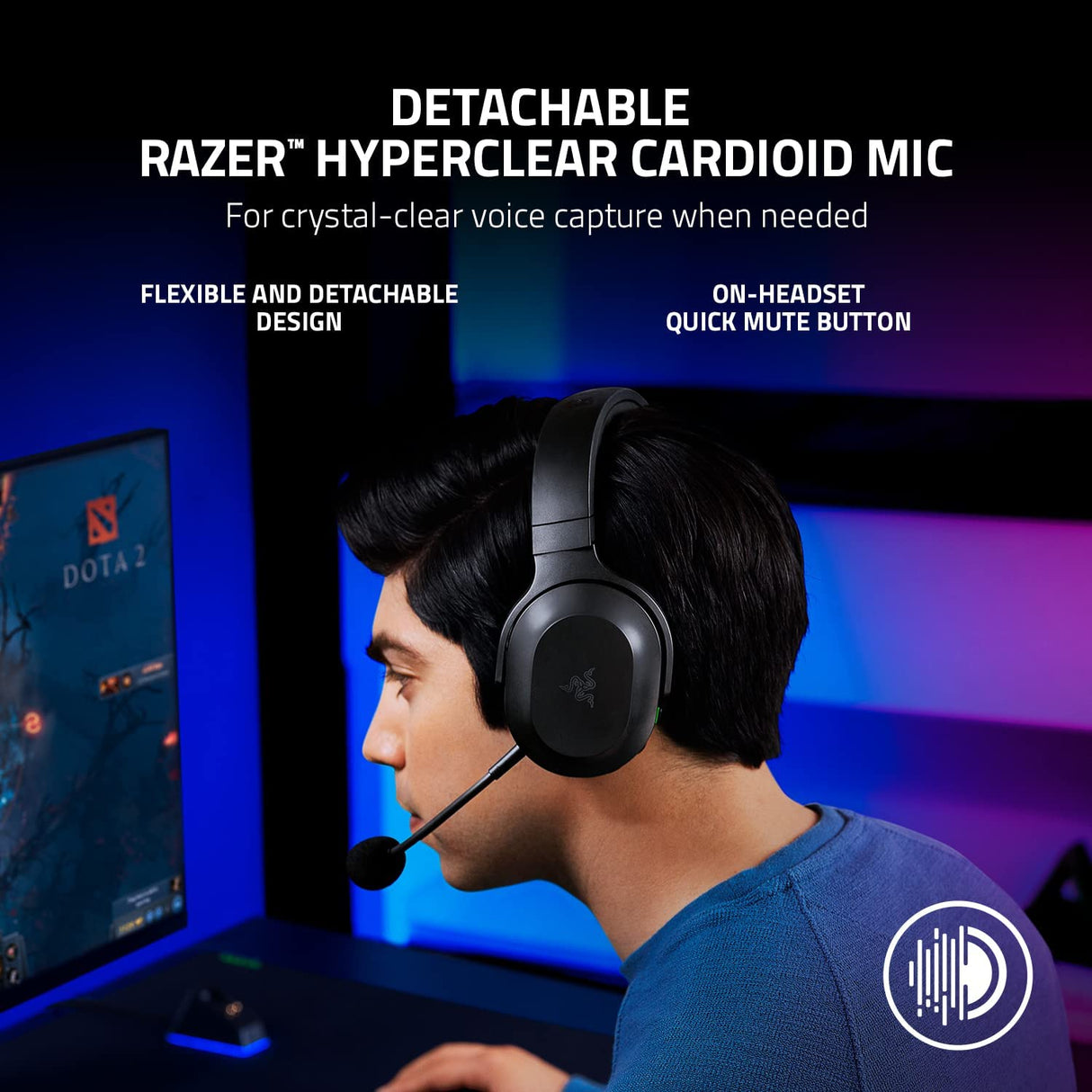 Razer Barracuda X (2022) - Wireless Multi-platform Gaming and Mobile Headset with Bluetooth 5.2 connection