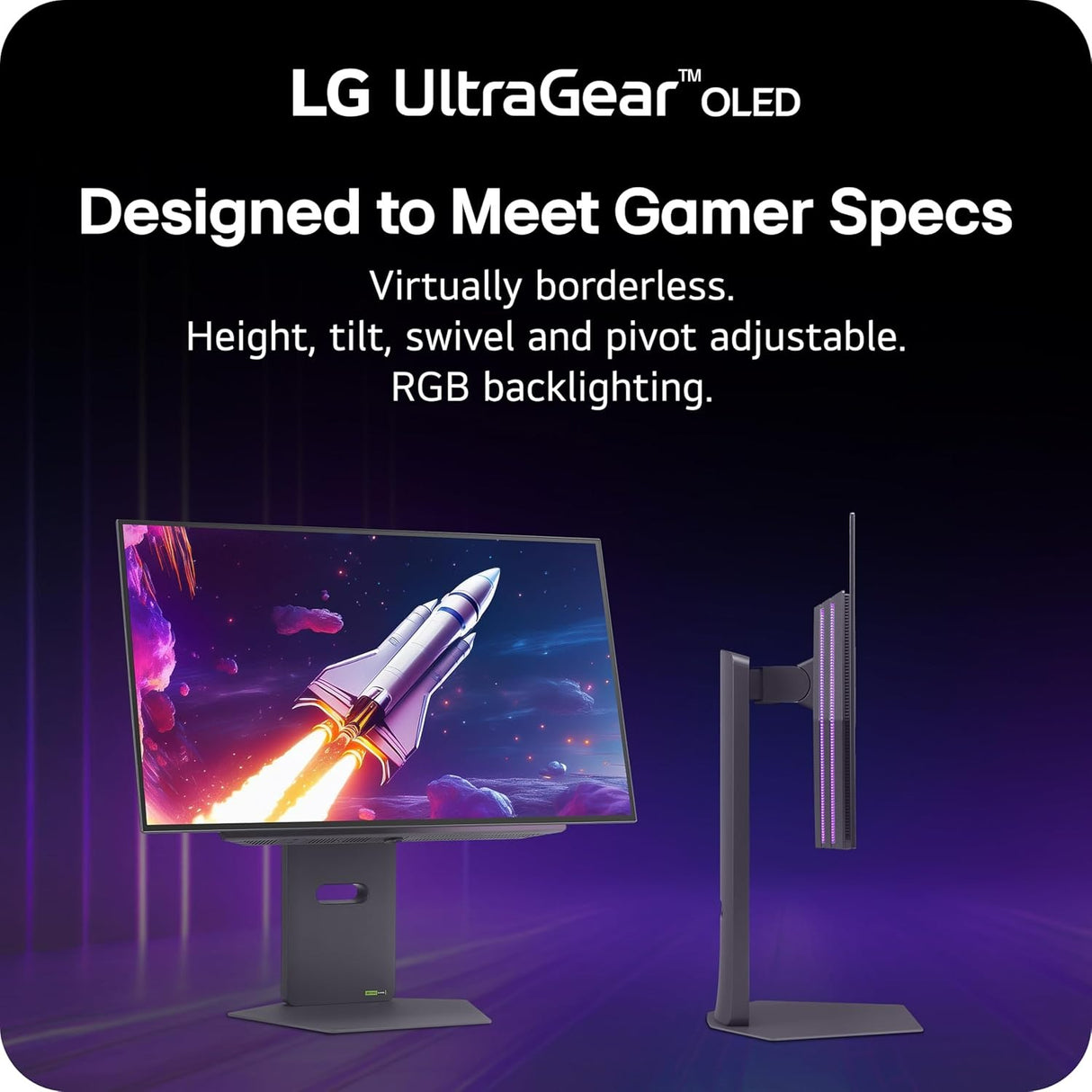 LG Monitor 27GX790A-B 27 Inch UltraGear OLED QHD 1440P 480Hz 0.03ms G-Sync® Compatible DisplayPort 2.1 Gaming Monitor