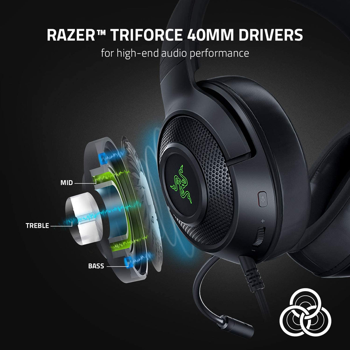 Razer Kraken V3 X Ultra-Light PC Gaming Headset