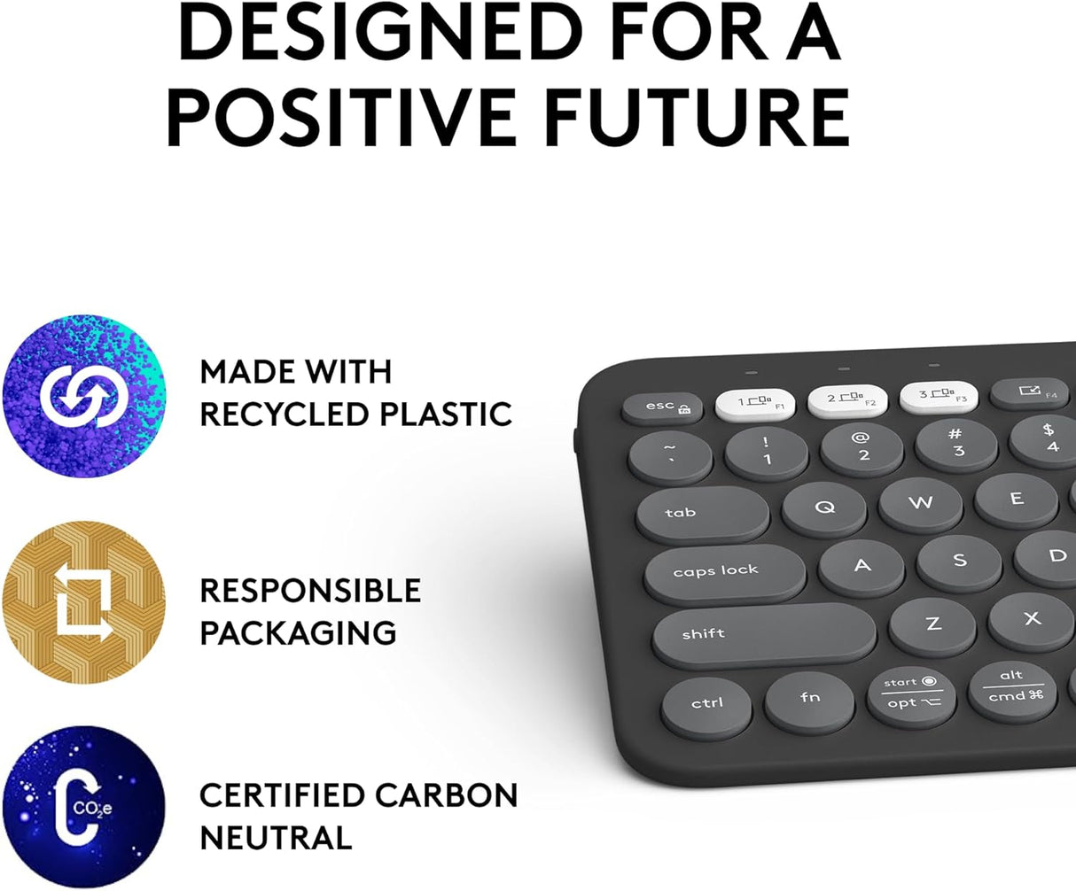 Logitech Pebble Keys 2 K380s Bluetooth Wireless Keyboard