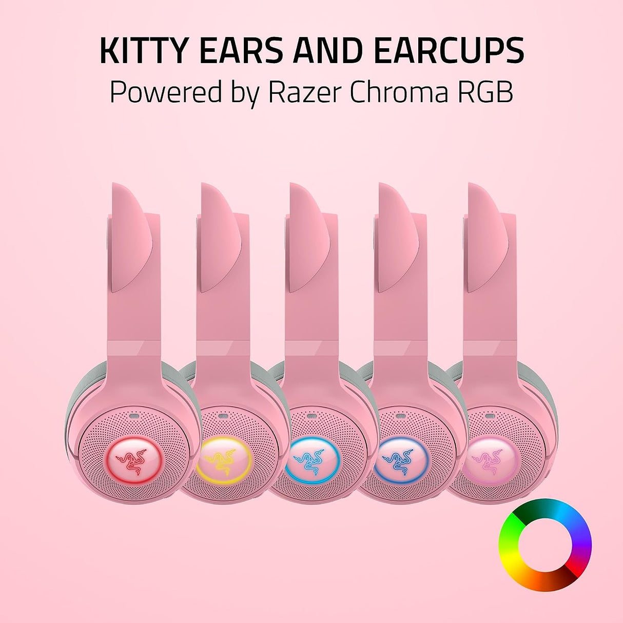Razer Kraken Kitty V2 BT - Wireless Bluetooth RGB Headset with Kitty Ears