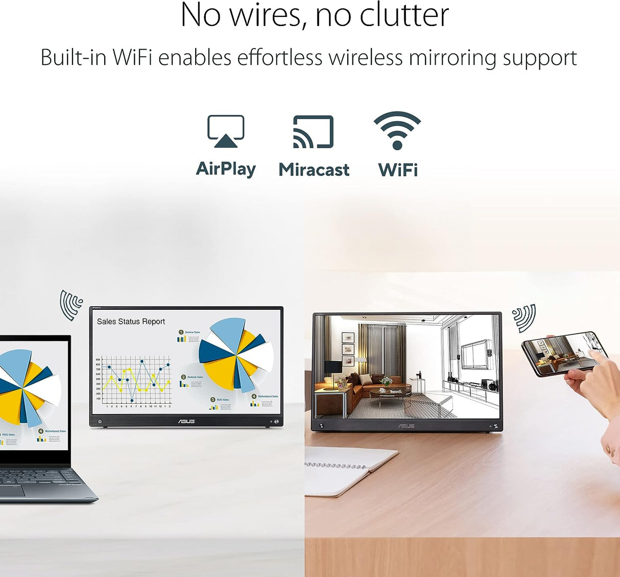 ASUS ZenScreen Go MB16AWP 16 Inch Portable Monitor