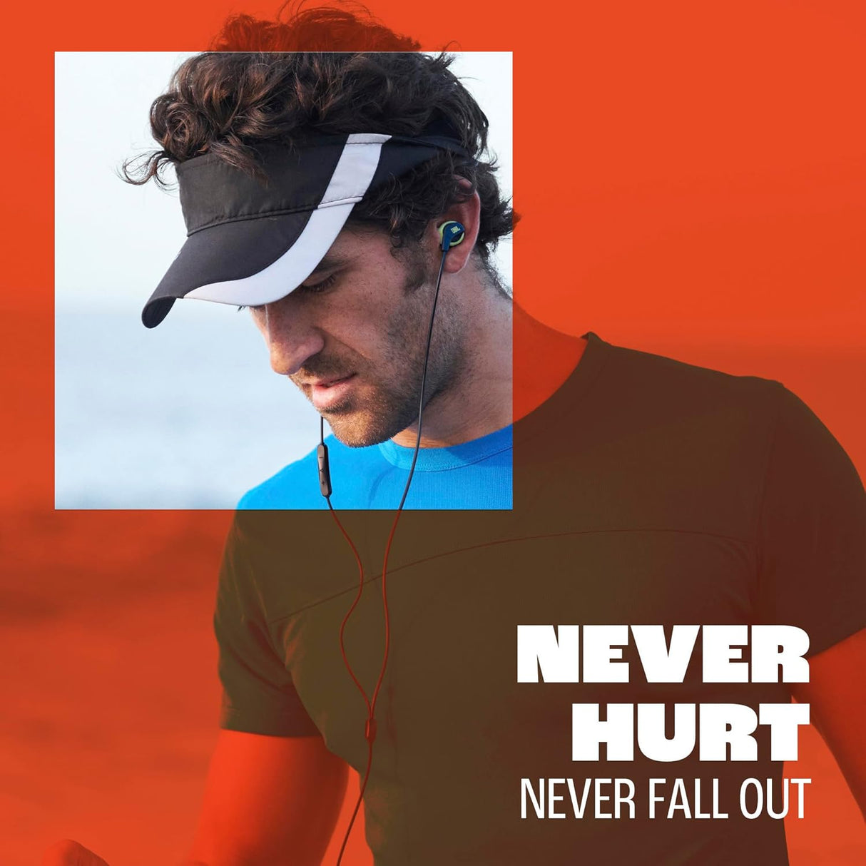 JBL Endurance Run 3C Sweatproof Wired In-Ear Sports Headphone