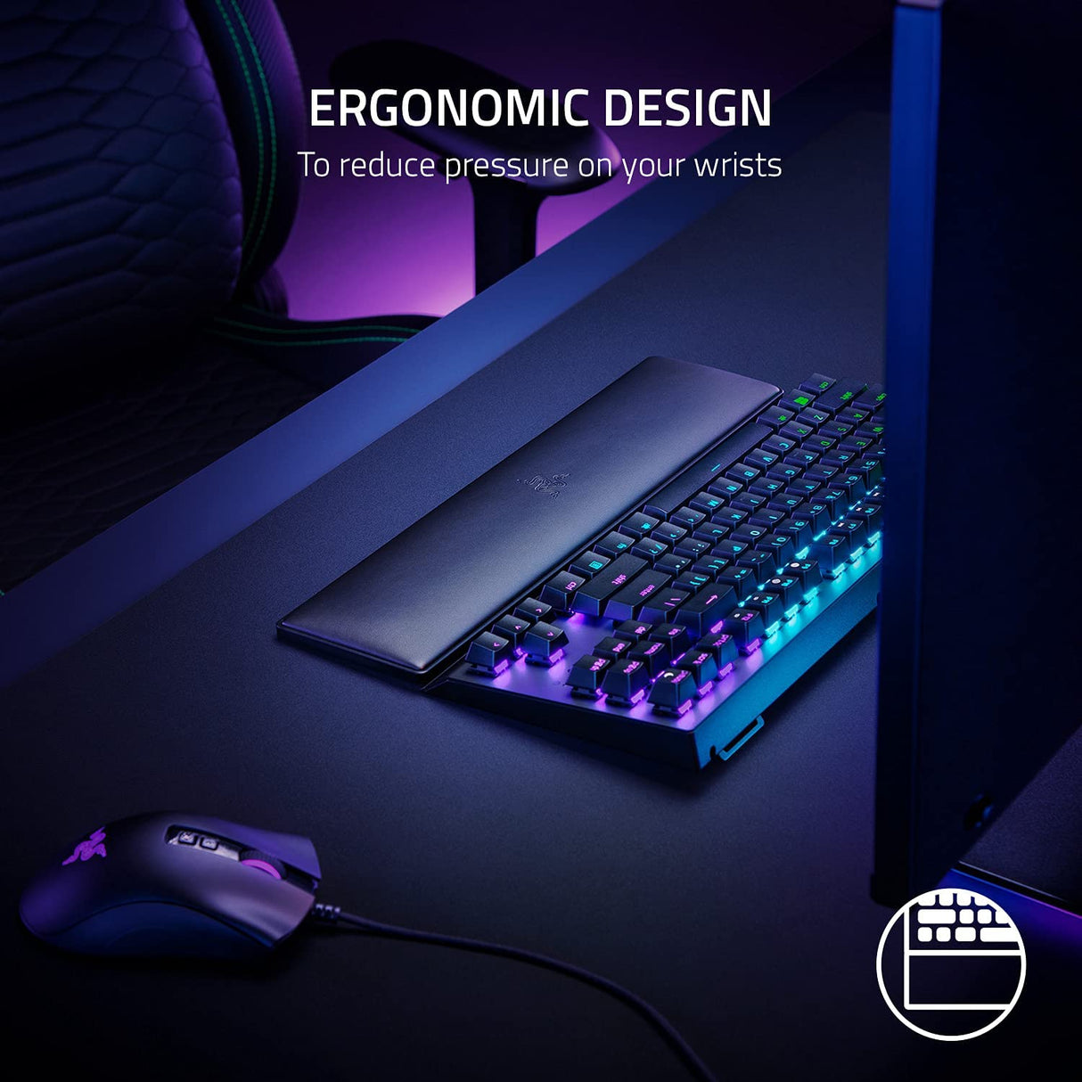 Razer Ergonomic Wrist Rest for Tenkeyless Keyboard