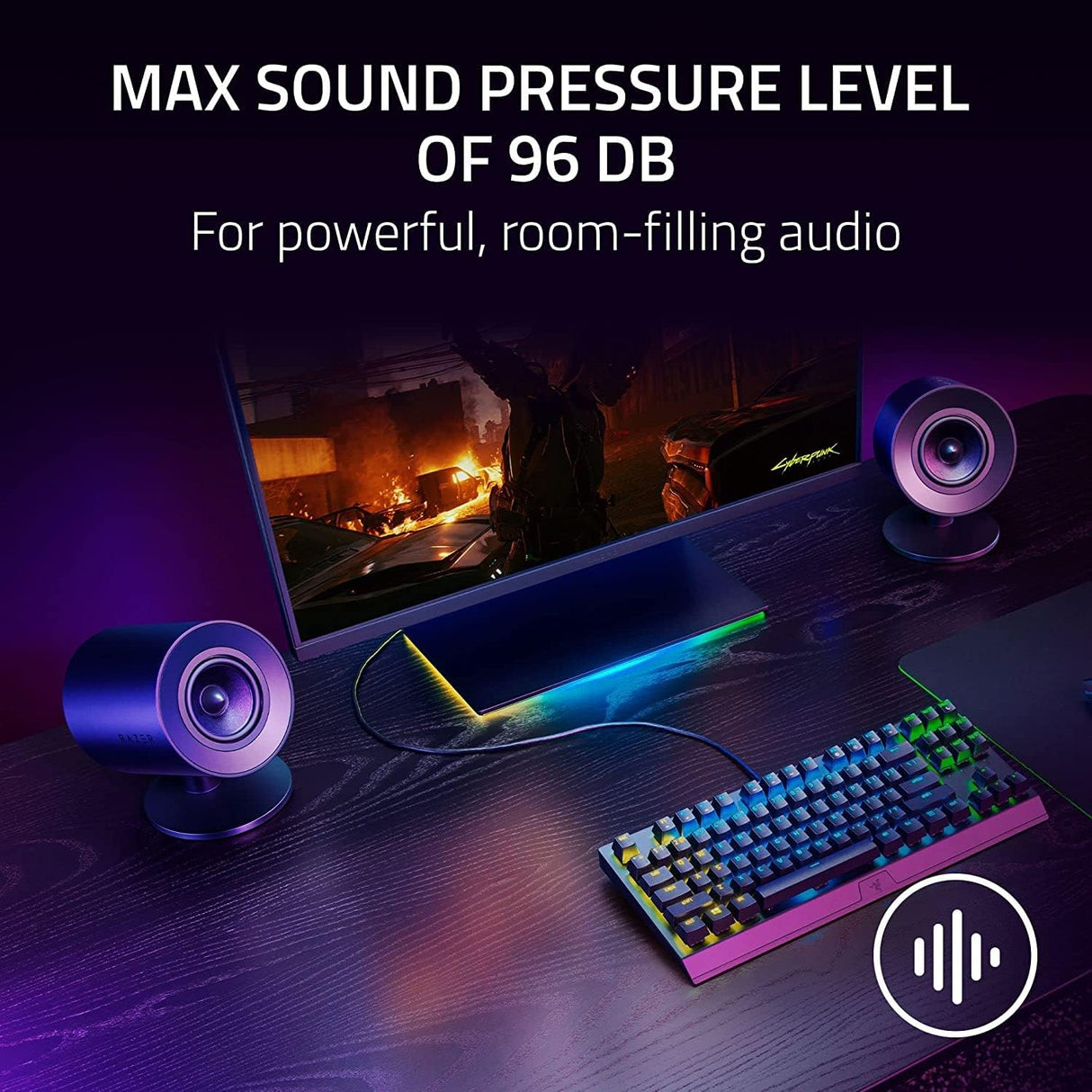 Razer Nommo V2 X - Full-Range 2.0 PC Gaming Speakers