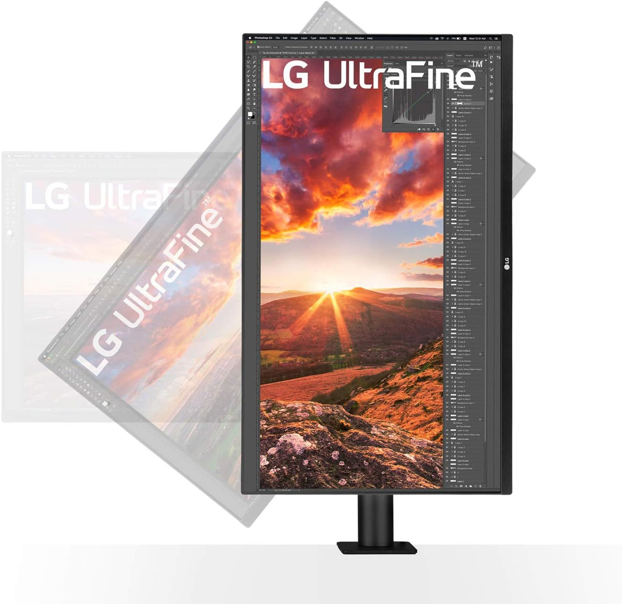 LG 32UN880K-B— 32" UHD 4K (3840x2160) IPS 60Hz Monitor with Ergo Stand