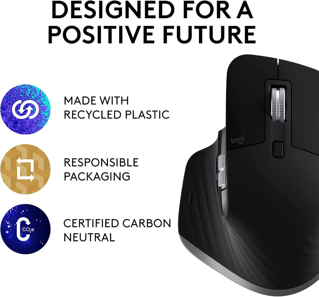 Logitech MX Master 3S for Mac Performance Wireless Mouse