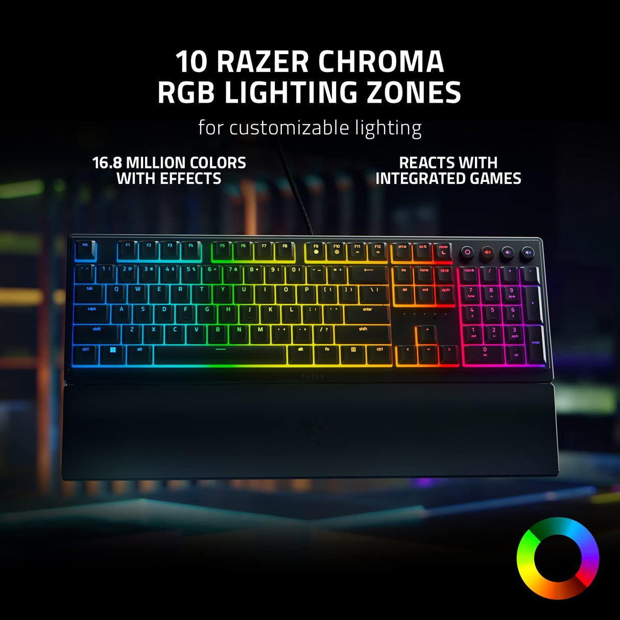 Razer Ornata V3 - Low-profile Mecha-membrane RGB Keyboard