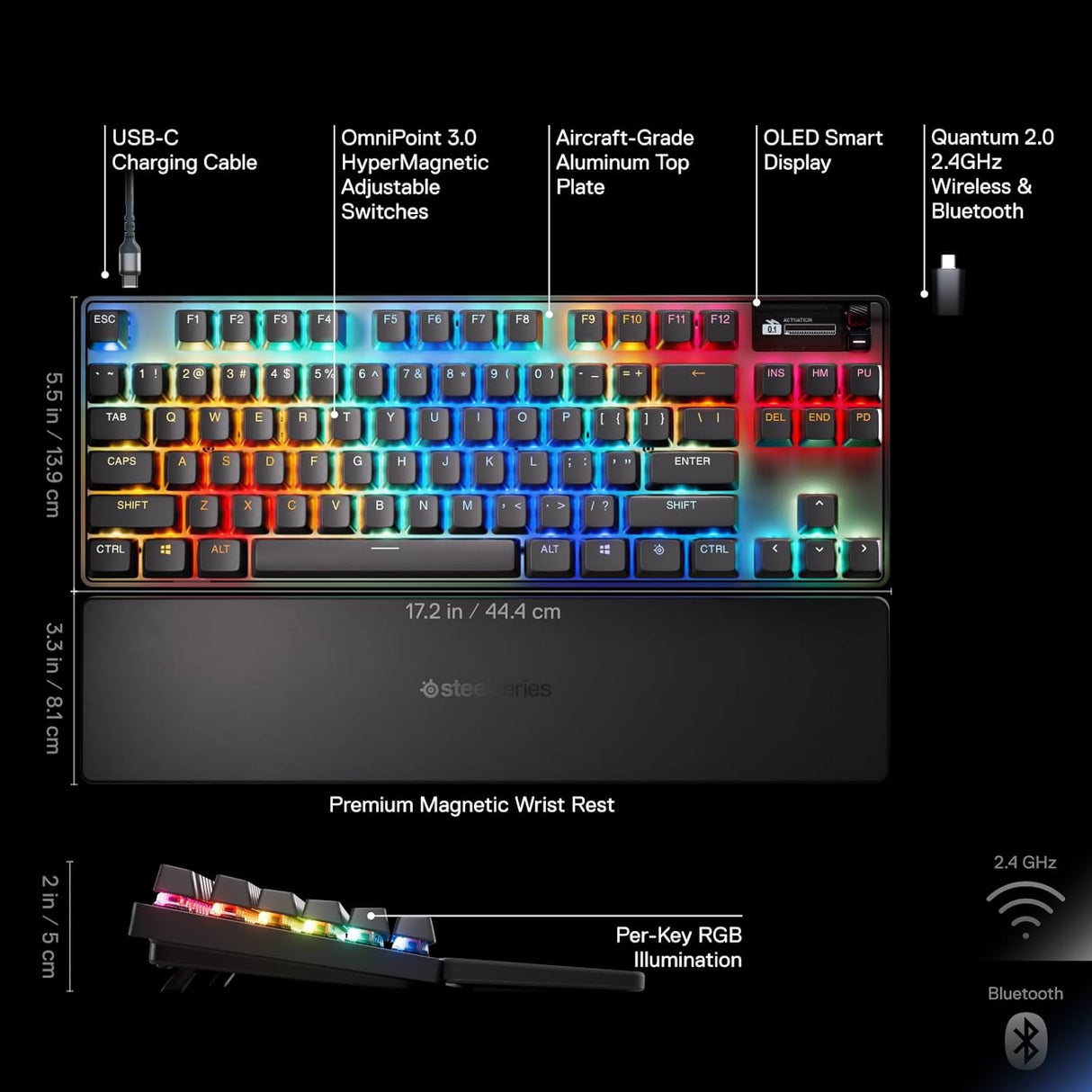 SteelSeries Apex Pro TKL Wireless Gen 3 Gaming Keyboard