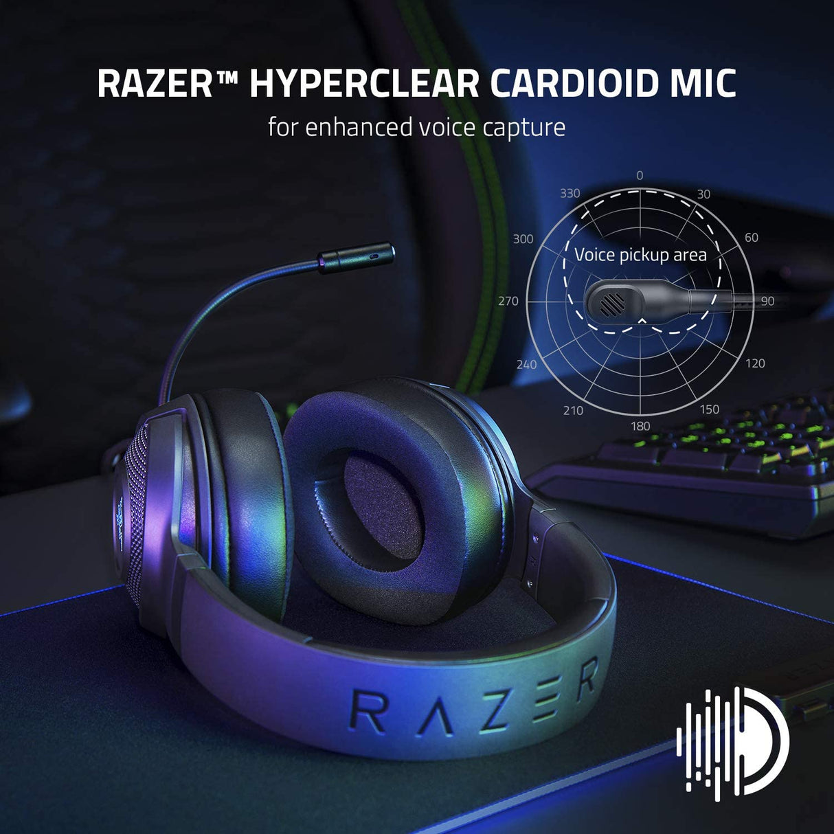 Razer Kraken V3 X Ultra-Light PC Gaming Headset