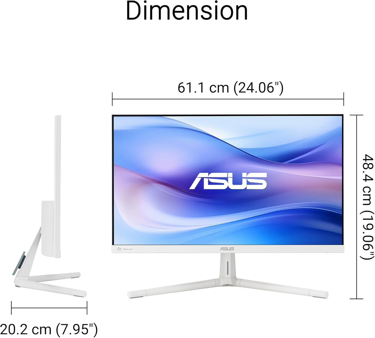 ASUS VU279HFI-W 27 Inch FHD IPS 100Hz Eye Care Monitor
