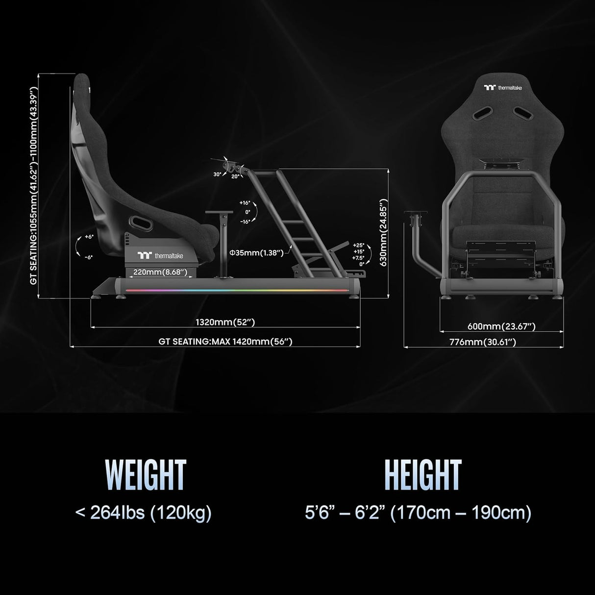 Thermaltake GR500 Racing Simulator Cockpit