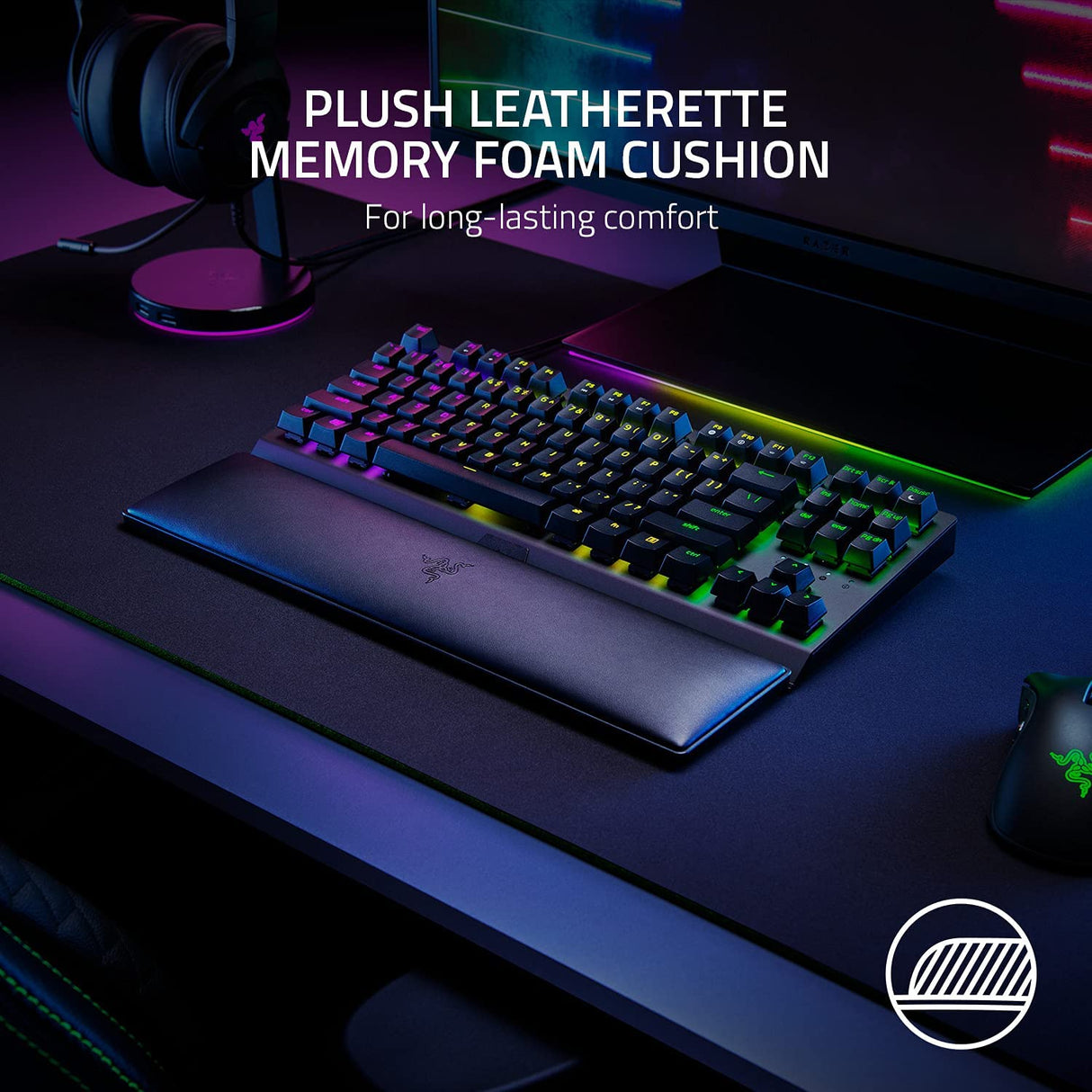Razer Ergonomic Wrist Rest for Tenkeyless Keyboard