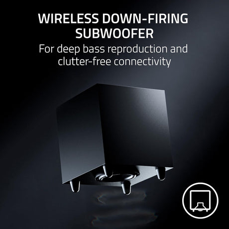 Razer Nommo V2 Pro - Full-Range 2.1 PC Gaming Speakers with Wireless Subwoofer