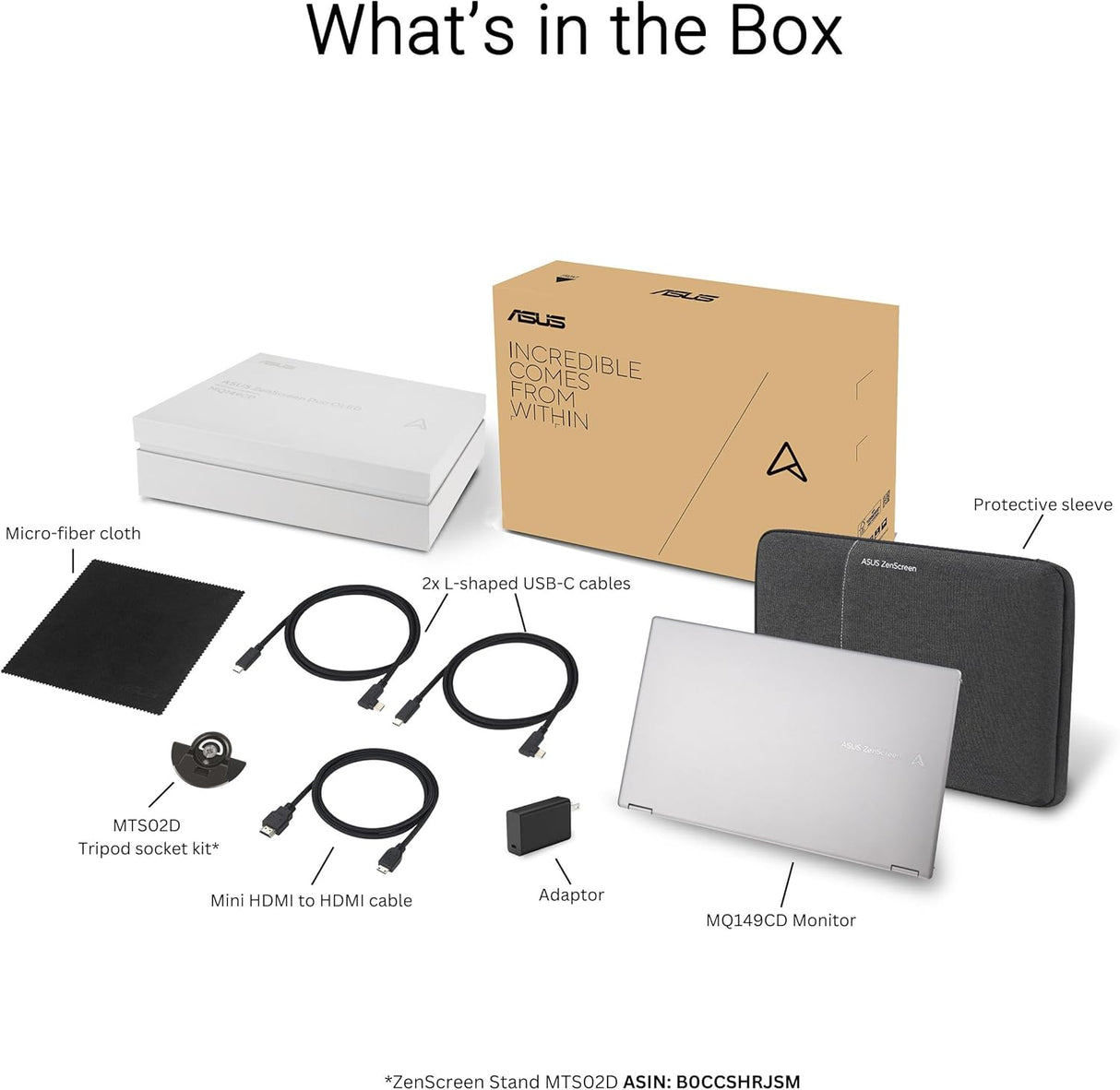 Asus Zenscreen Duo OLED MQ149CD Foldable Portable Monitor