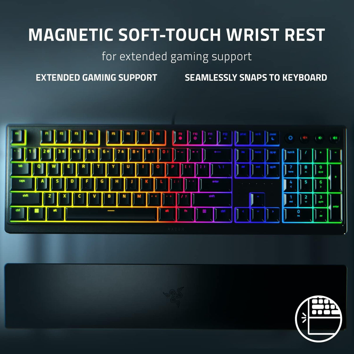 Razer Ornata V3 - Low-profile Mecha-membrane RGB Keyboard