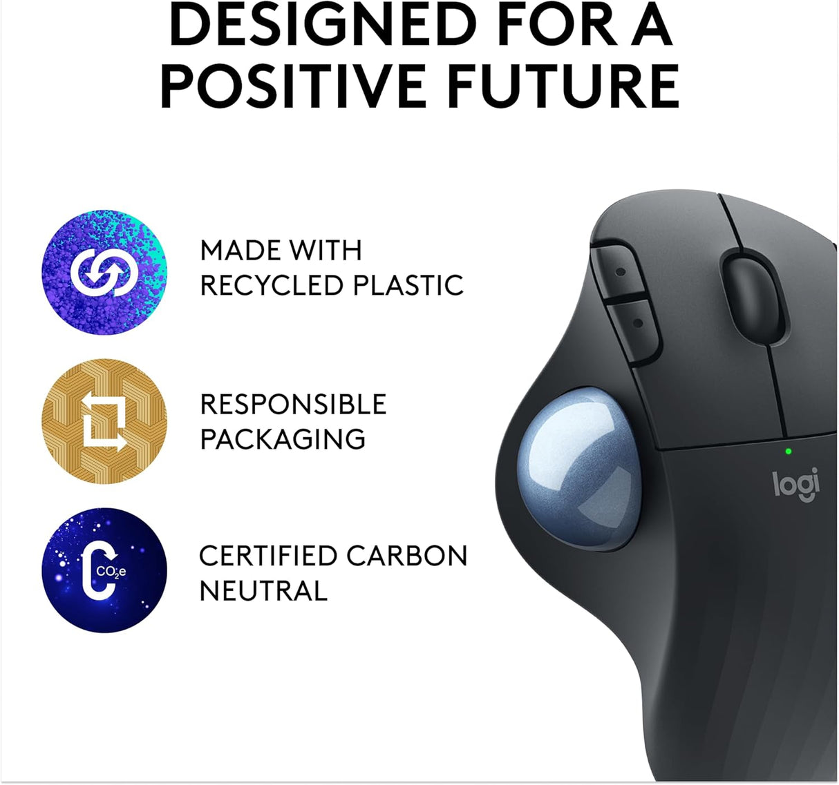 Logitech ERGO M575S Wireless Trackball Mouse