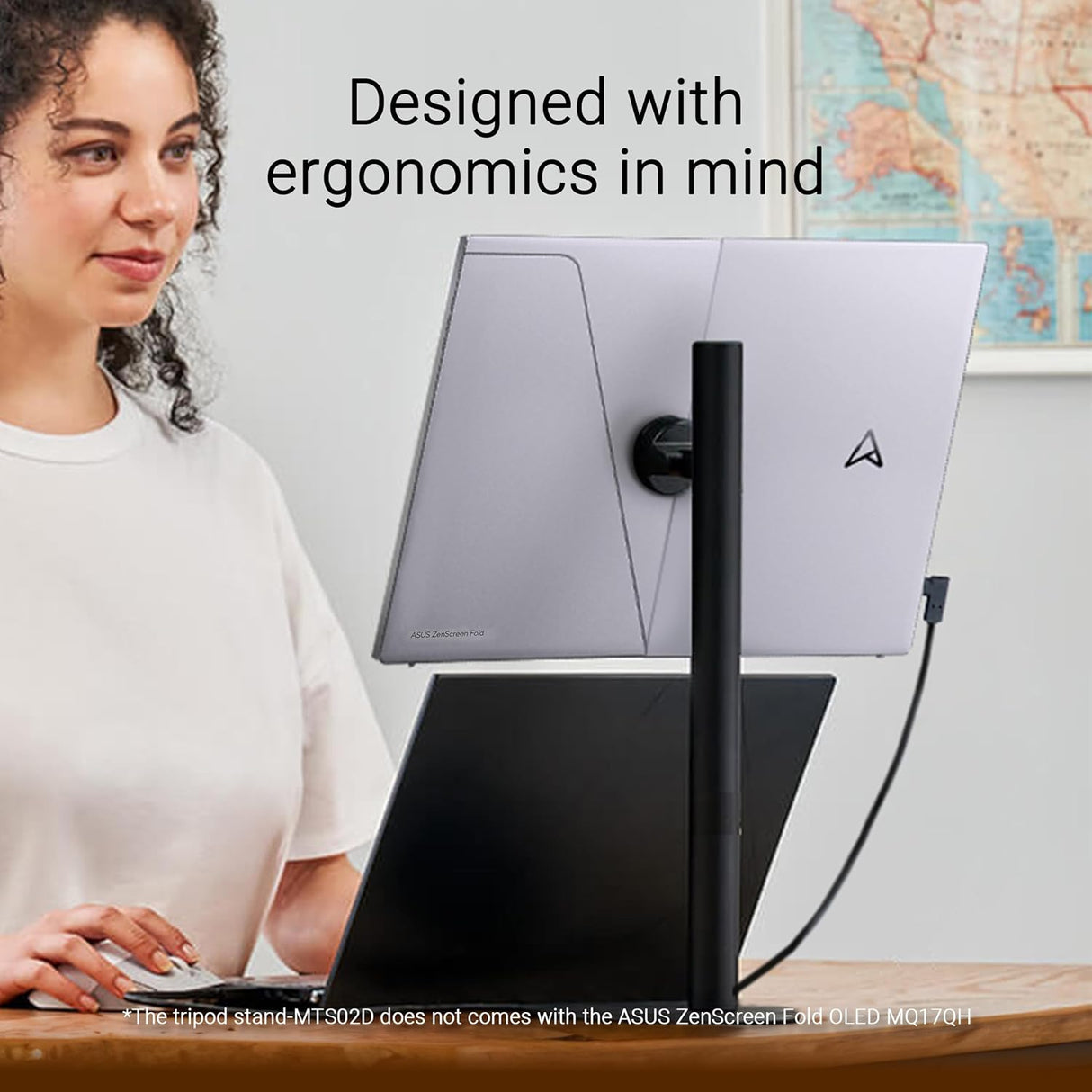ASUS ZenScreen Fold OLED MQ17QH QHD Portable Monitor