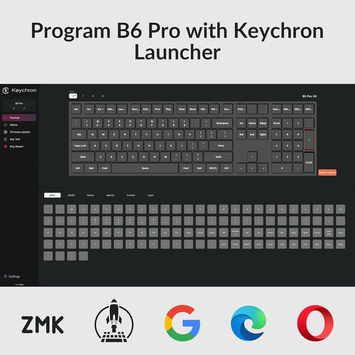 Keychron B6 Pro Ultra-Slim Wireless Keyboard