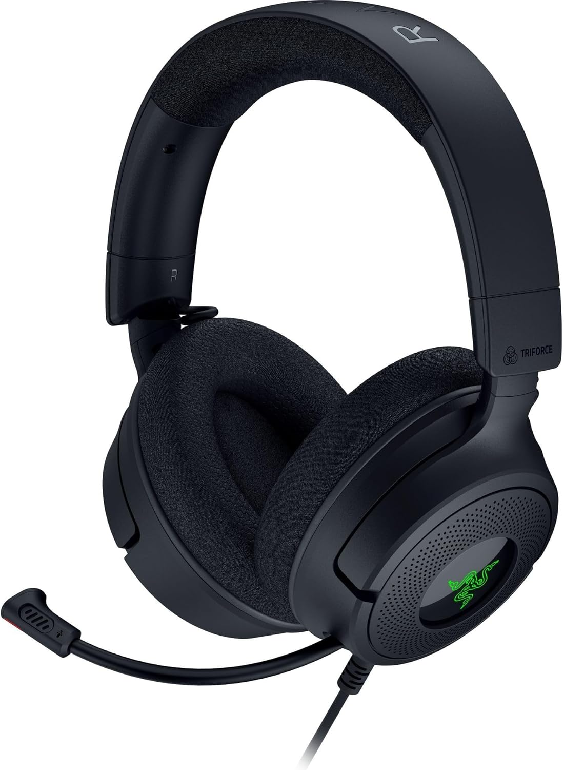 Razer Kraken V4 X - Wired PC Gaming Headset (TriForce 40mm Drivers, Retractable Cardioid Mic, 7.1 Surround Sound, Chroma RGB, for PC