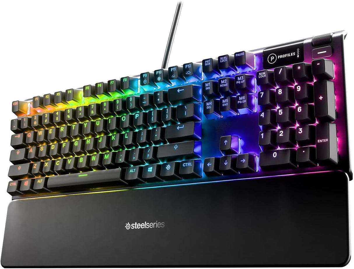 SteelSeries Apex 5 Hybrid Mechanical Gaming Keyboard with OLED Smart Display