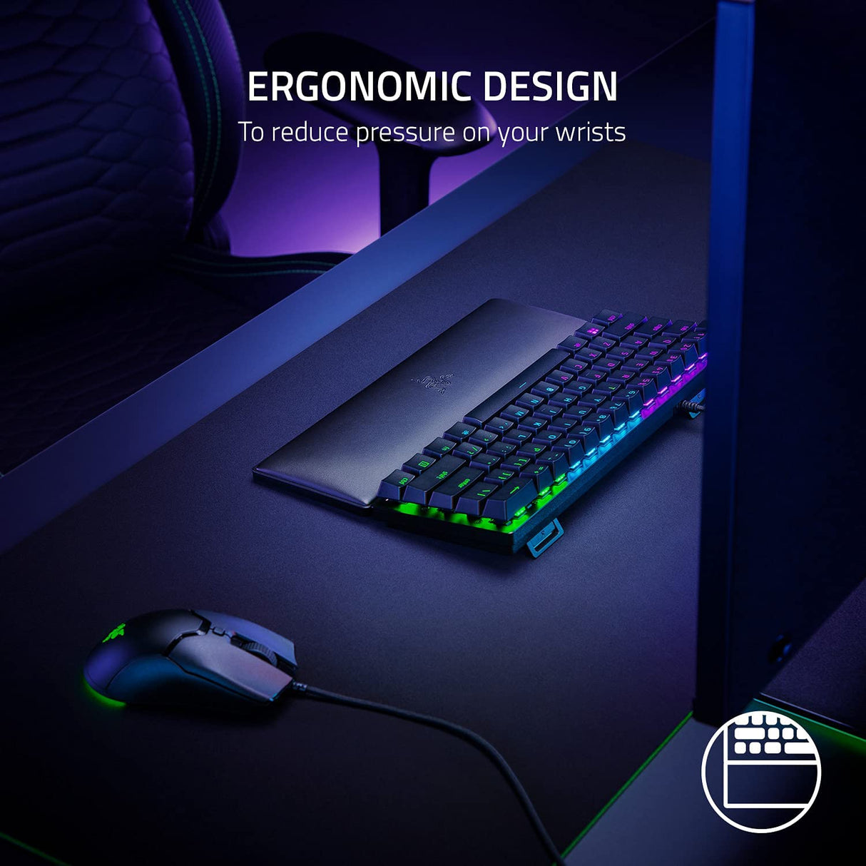 Razer Ergonomic Wrist Rest for Mini Keyboards