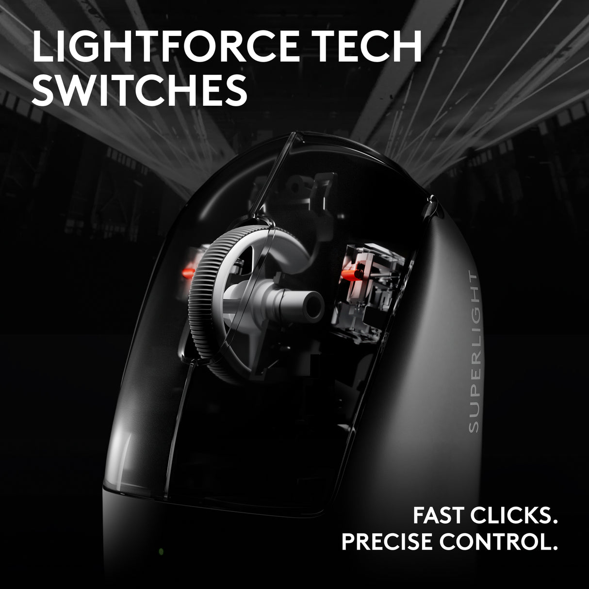 Logitech G Pro X Superlight 2c Lightweight Wireless Gaming Mouse