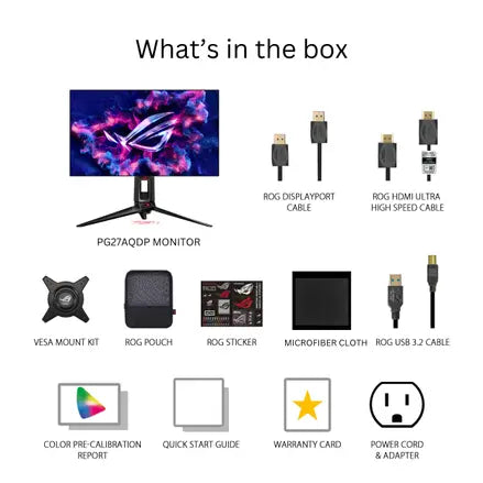 ASUS ROG Swift OLED PG27AQDP Gaming Monitor