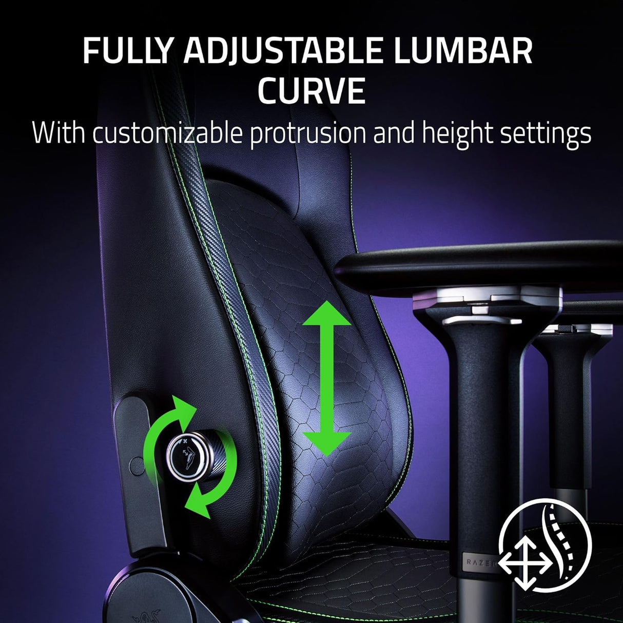 Razer Iskur V2 Gaming Chair with Built-In Lumbar Support