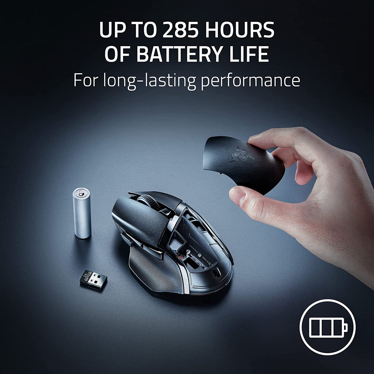 Razer Basilisk V3 X HyperSpeed - Customizable Wireless Gaming Mouse with RGB Lighting