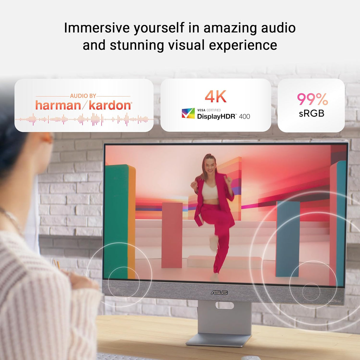 ASUS ZenScreen Smart MS27UC 27 Inch UHD IPS Panel Monitor