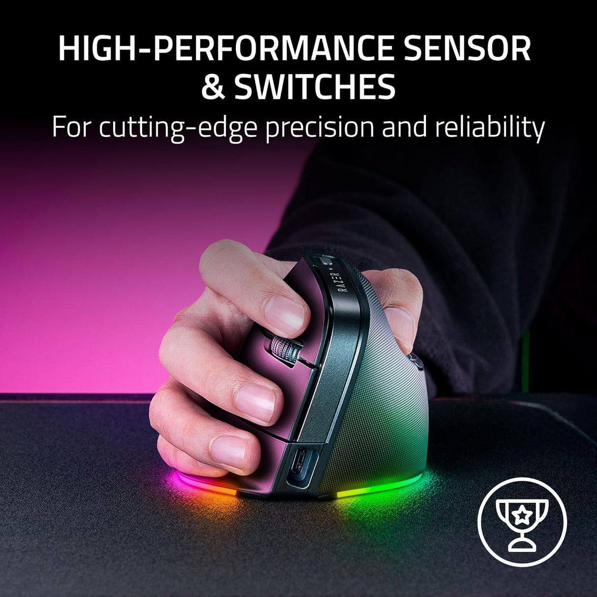 Razer Pro Click V2 – Vertical Edition Wireless Ergonomic Mouse