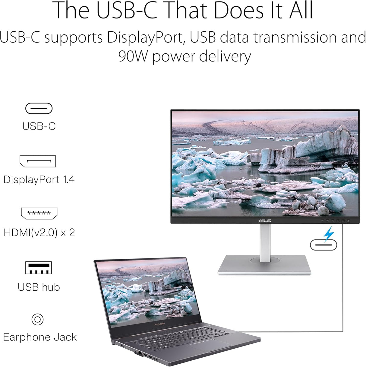 ASUS ProArt Display PA278CGV Professional Monitor QHD IPS Professional Monitor