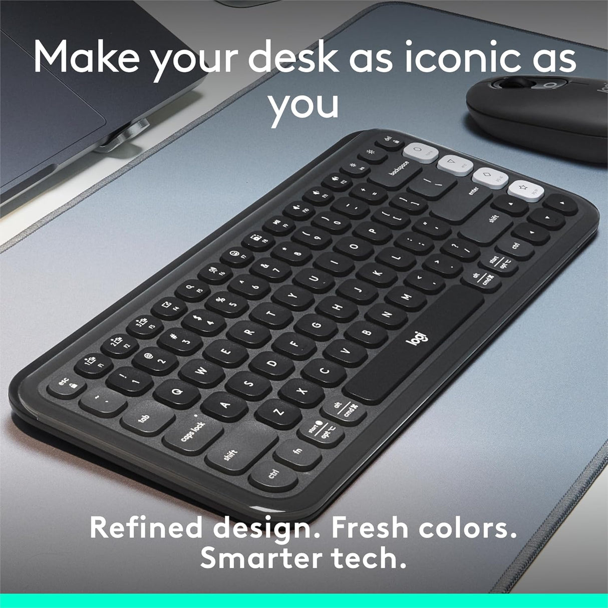 Logitech Pop Icon Keys Compact Wireless Keyboard