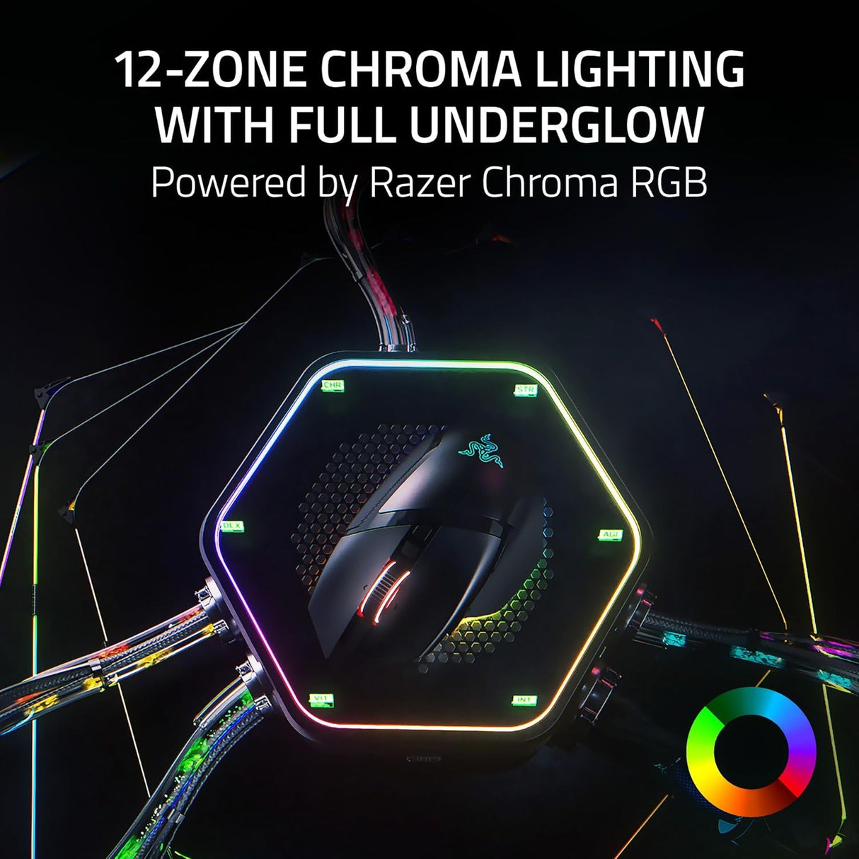 Razer Basilisk V3 Pro 35K Phantom Green Edition Customizable Ergonomic Gaming Mouse