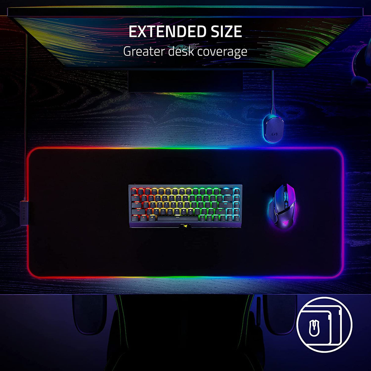 Razer Strider Chroma - Gaming Mouse Mat