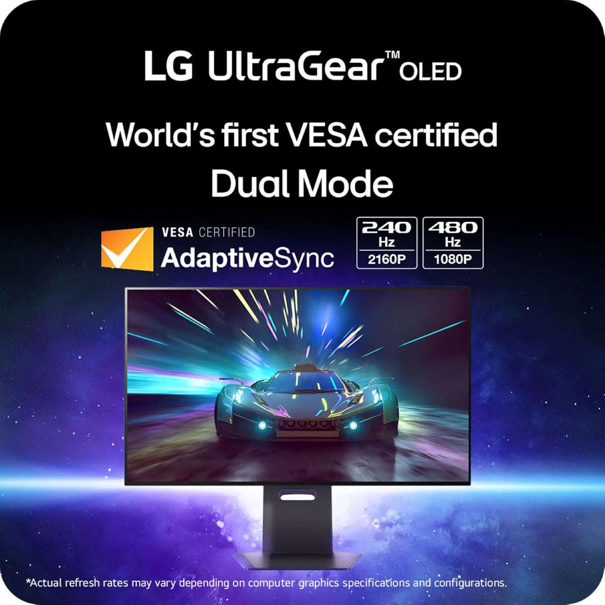 LG 32GS95UV-B — 32" Dual-Mode 4K UHD OLED Display Gaming Monitor