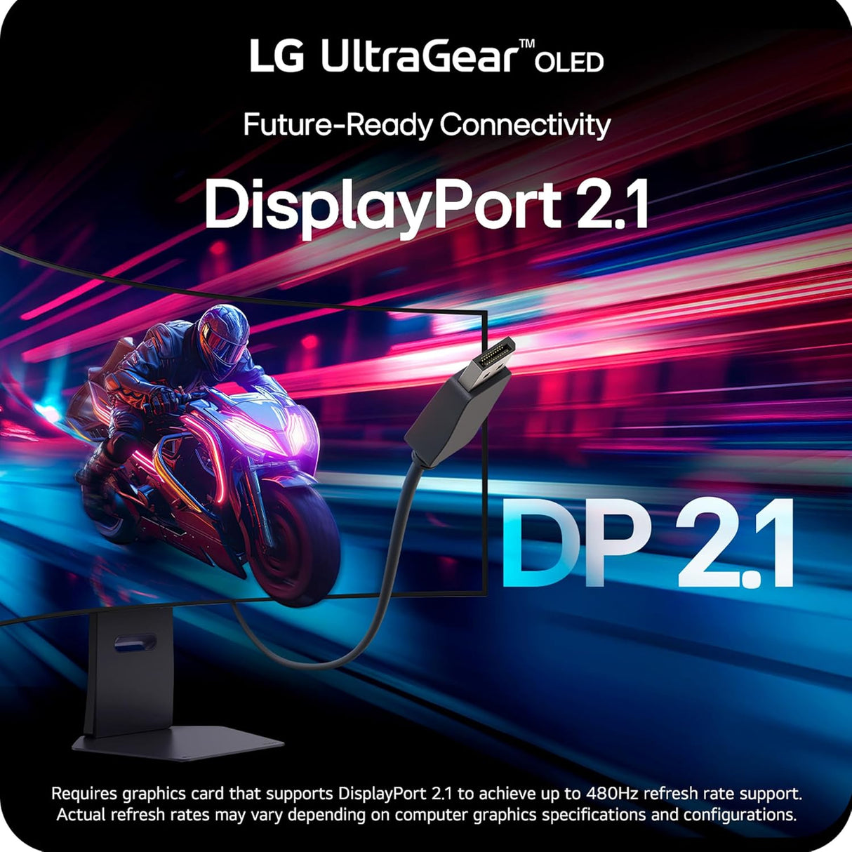 LG 45GX950A-B — 45" WUHD (5120 x 2160) OLED 165Hz Curved Gaming Monitor with 90W Type C PD