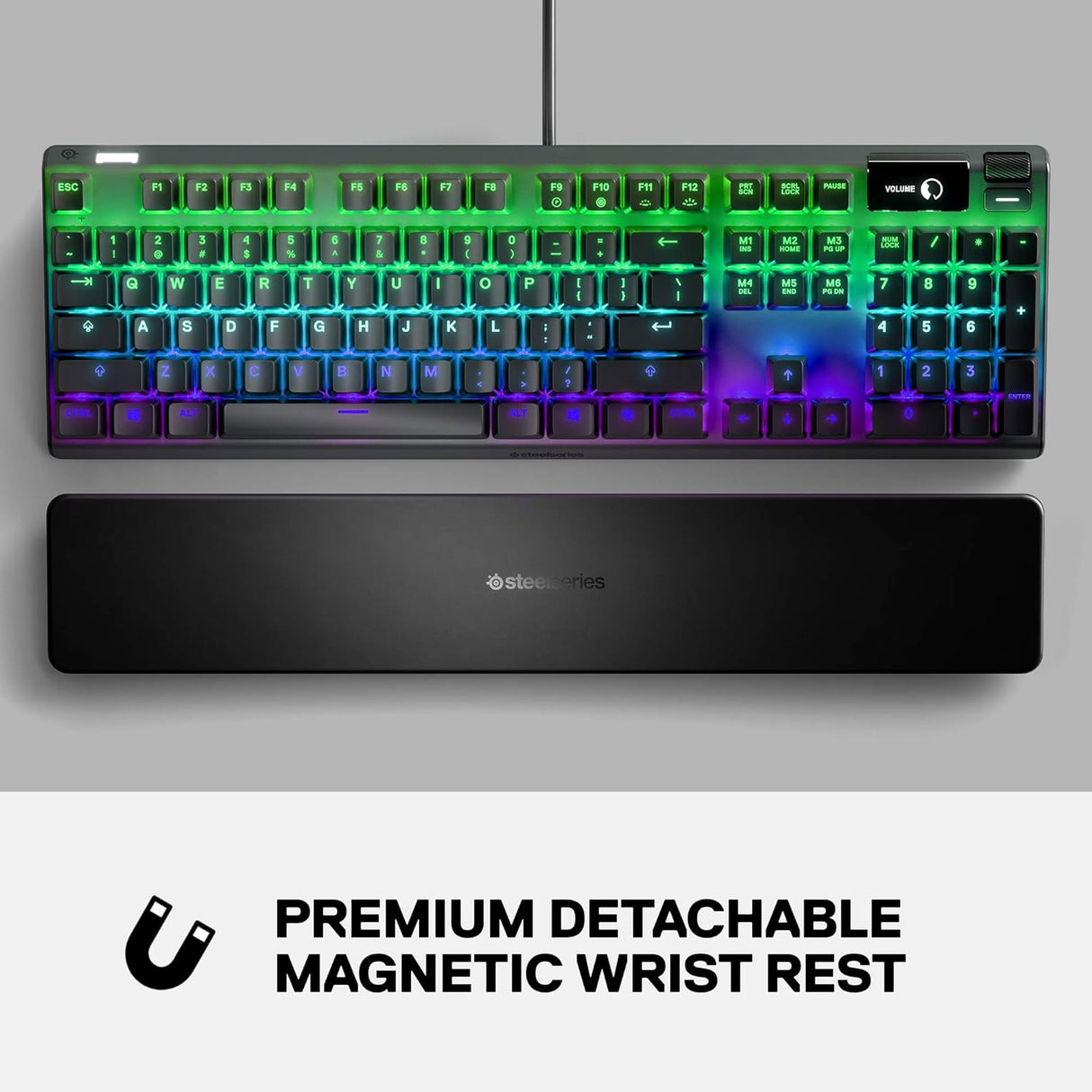 SteelSeries Apex 7 Wired Gaming Keyboard with OLED Smart Display